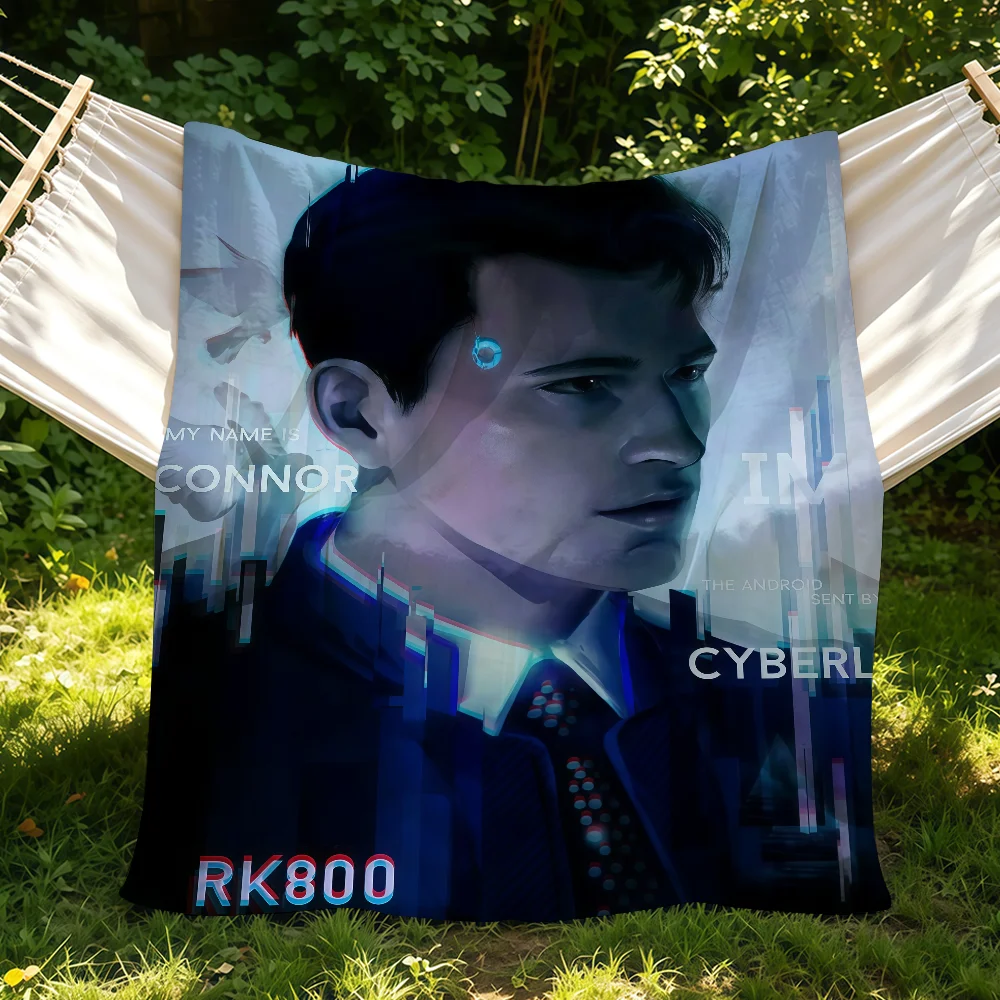 Game D-detroit Become Human Blanket Suitable For Sofas Beds Offices Cars Outdoor Travel An Ideal Gift For Friends Family
