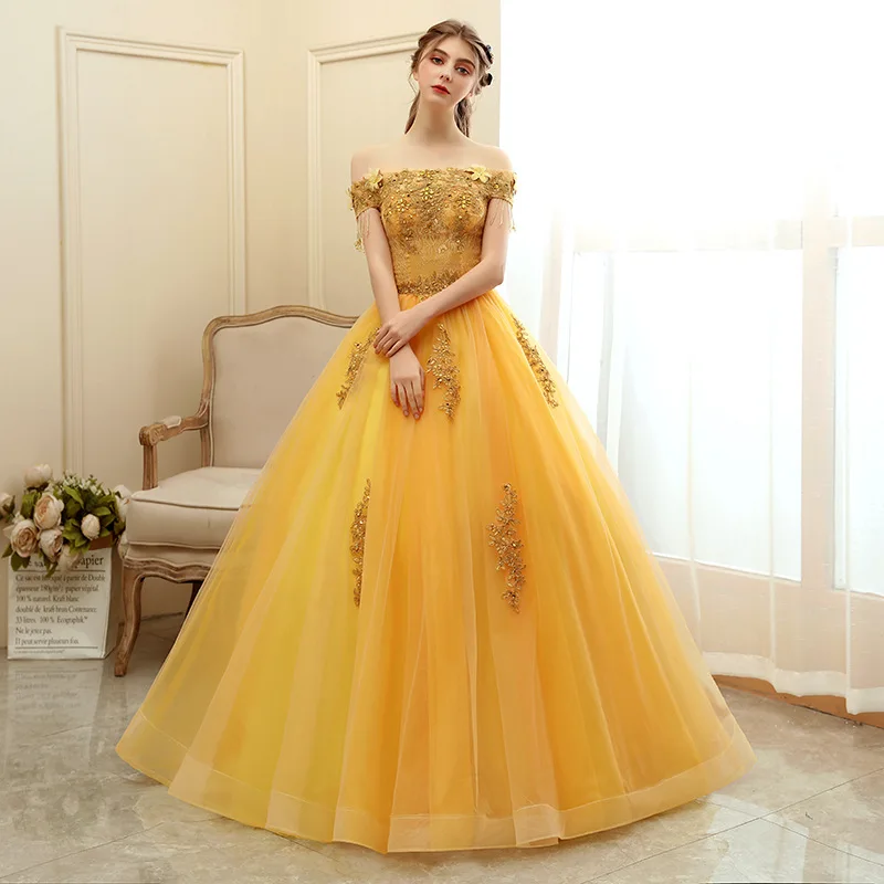 SONDER อย่างเป็นทางการ 15 Elegant Quinceanera ชุดเจ้าหญิงสไตล์ Quinceanera Ball Gown ปิดชุดไหล่ที่กําหนดเอง