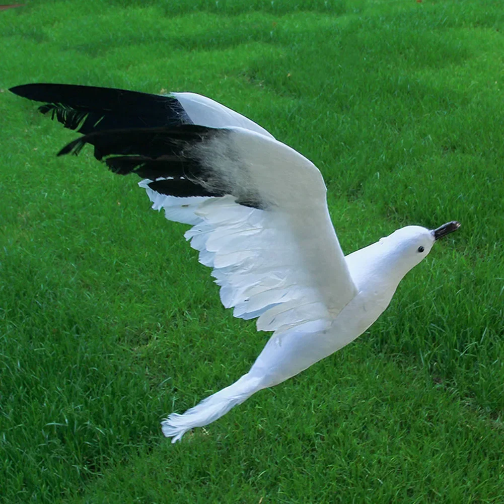 Künstliche Feder-Möwenvogel, künstliche fliegende Vogelfigur, Haus, Hof, Flur, Garten, hängende Verzierung, gefälschte Möwenskulptur