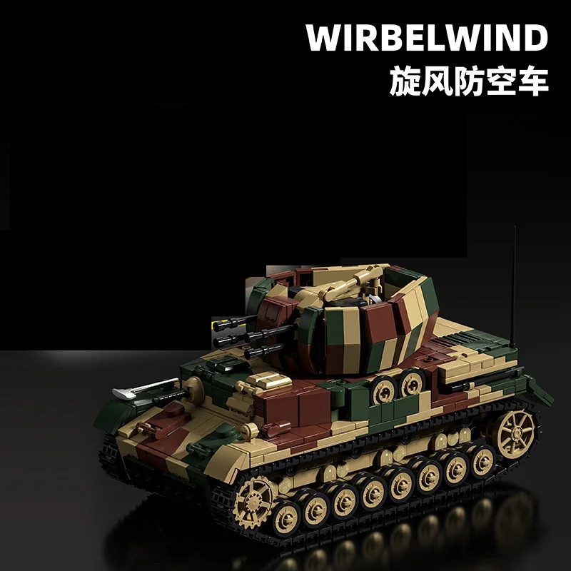 

WWII Military Tank Series Model Building Blocks Toy Set Army German Tiger Heavy Tank Ornament Assembly Bricks Toy for Kids Boys