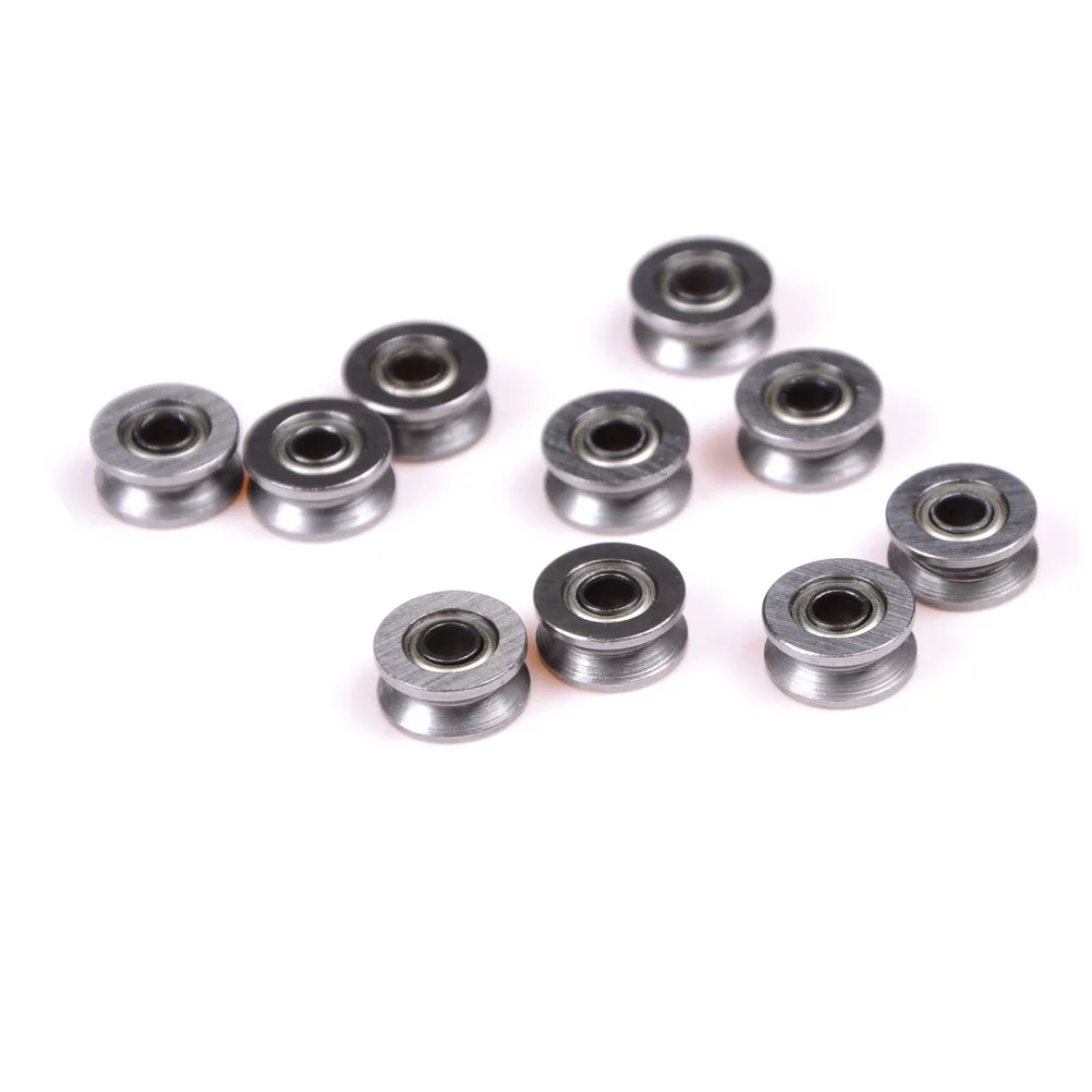 10pcs Micro Bearing V623 V624ZZ U623ZZ U624ZZ U604ZZ U-groove V-groove Over Line Pulley