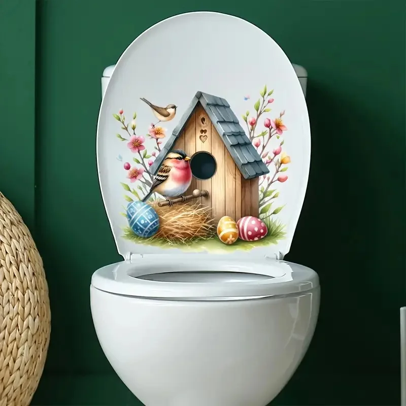 

Beautiful Birds and Bird's Nest Stickers，Bright Wall for Home, Cabinet, Door,Refrigerator Decoration, Vinyl Car Decals