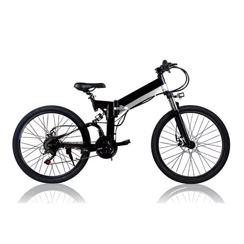 BR 48V 10.4AH Lithium Battery Integrated Aluminum Alloy Frame Black White Folding Electric Bike 250W-350W Sport Range Fat Tire C