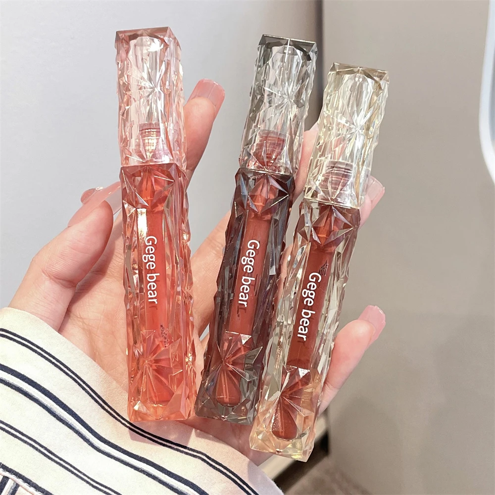 Mirror Lip Gloss Crystal Transparent Cosmetics Glass Lip Glaze Makeup Lipstick Plump Lips Make Up Moisturize