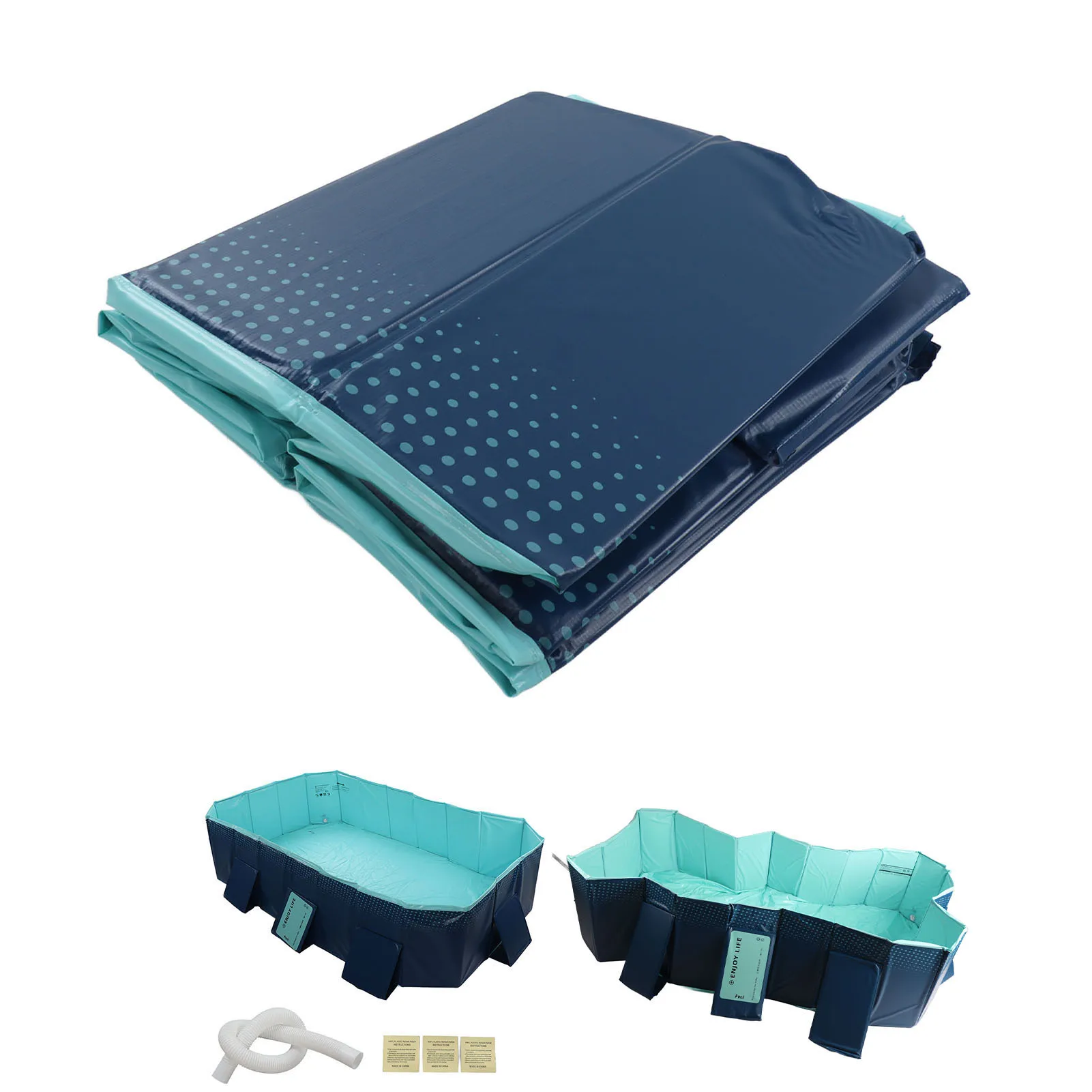 Backyard Pool Foldable Swimming Pool Folding Oversize Bath Pool Inflation  for Home Outdoor Foldable Swimming Pool Kids Pool