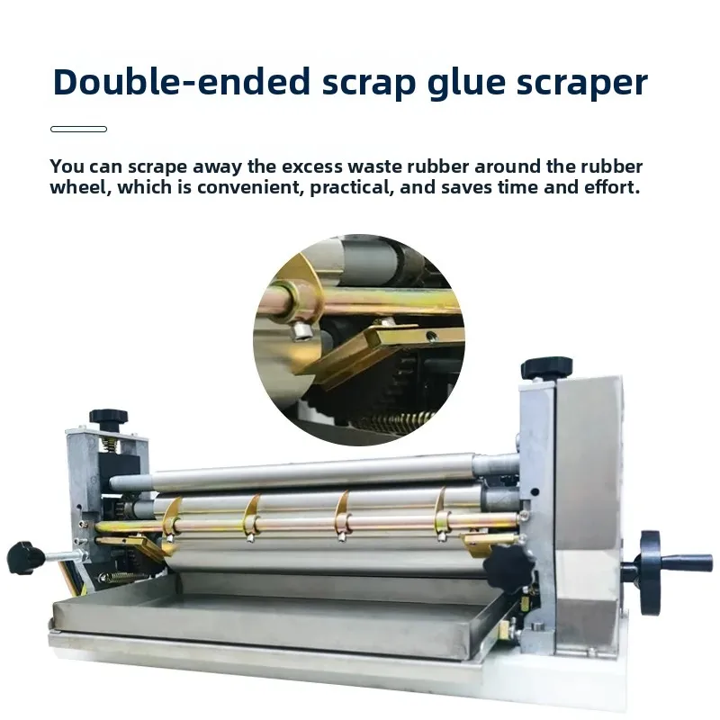 Desktop stainless steel Speed regulating Leather corrugated paper gluing White glue machine