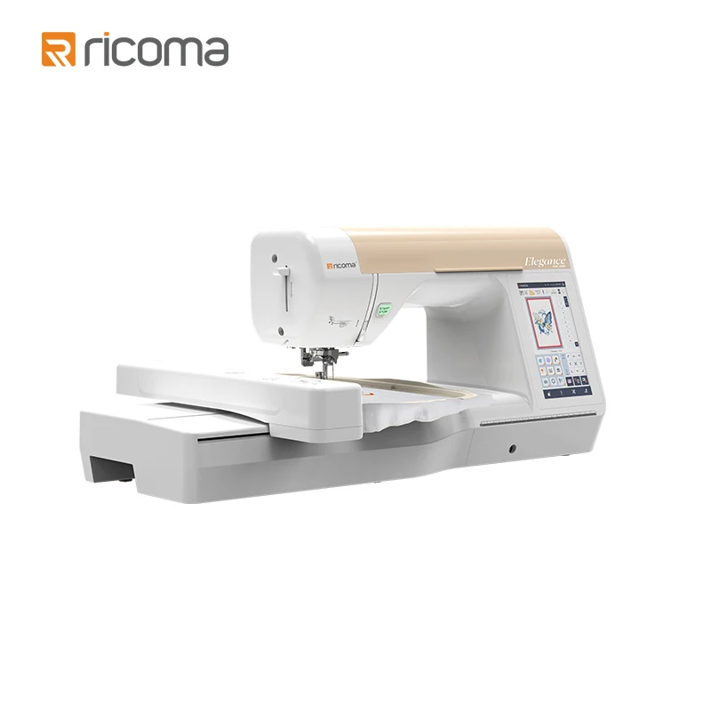 

Smart Ricoma RSE5000 Single Head Embroidery Equipment with WiFi Technology and Integrated Sewing Functions