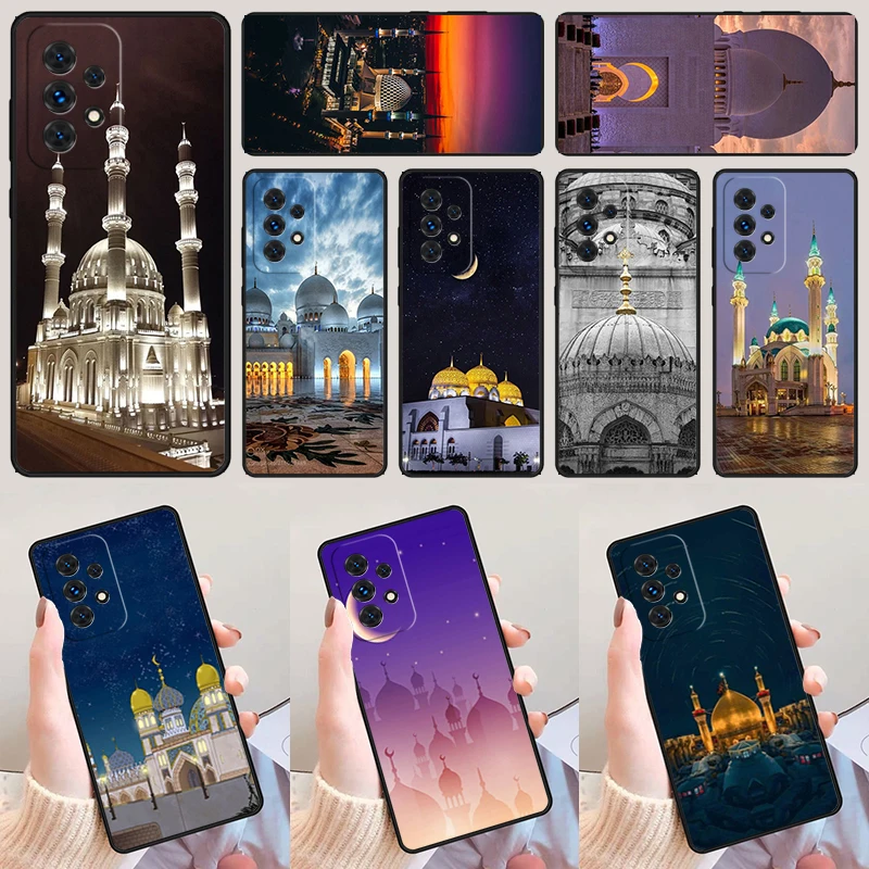 Muslim mosque building phone case For Samsung Galaxy A42 A31 A40 A51 A71 A32 A80 A91 A52 A72 A73 A20e A21S A50 A70 A11 A12 Cover