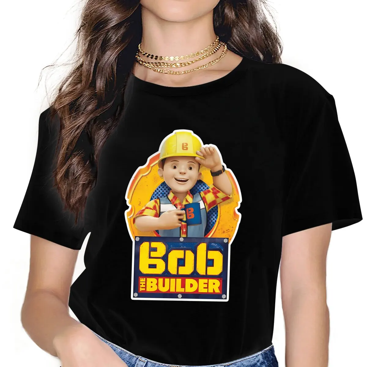 

Sign Women Tshirts Bob The Builder Gothic Vintage Female Clothing Loose Graphic Clothes