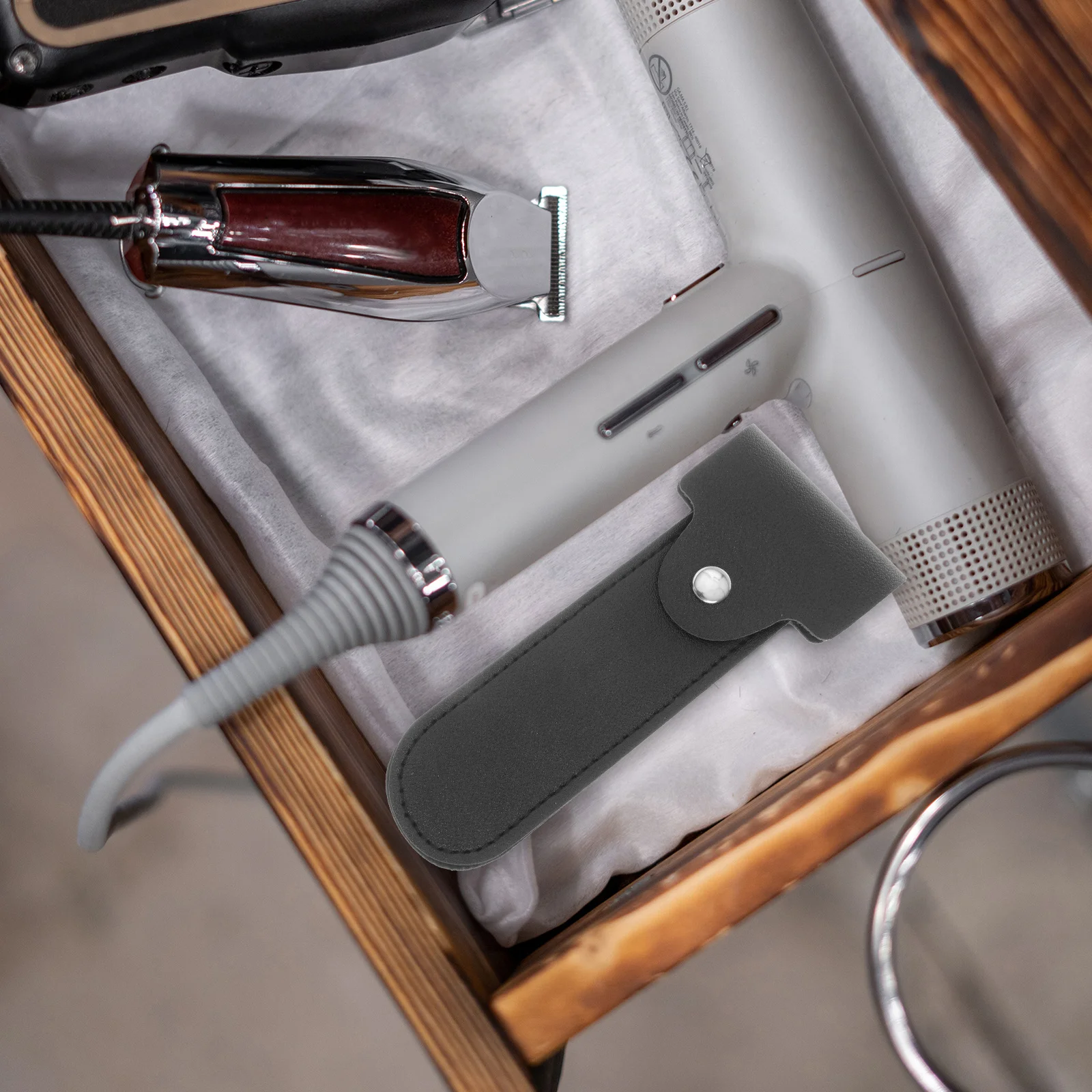 

Safety Razor Travel Protective Case PU Shaver Carrying Bag Razor Storage Holder Cover PU Shaver Case Travel Supplies