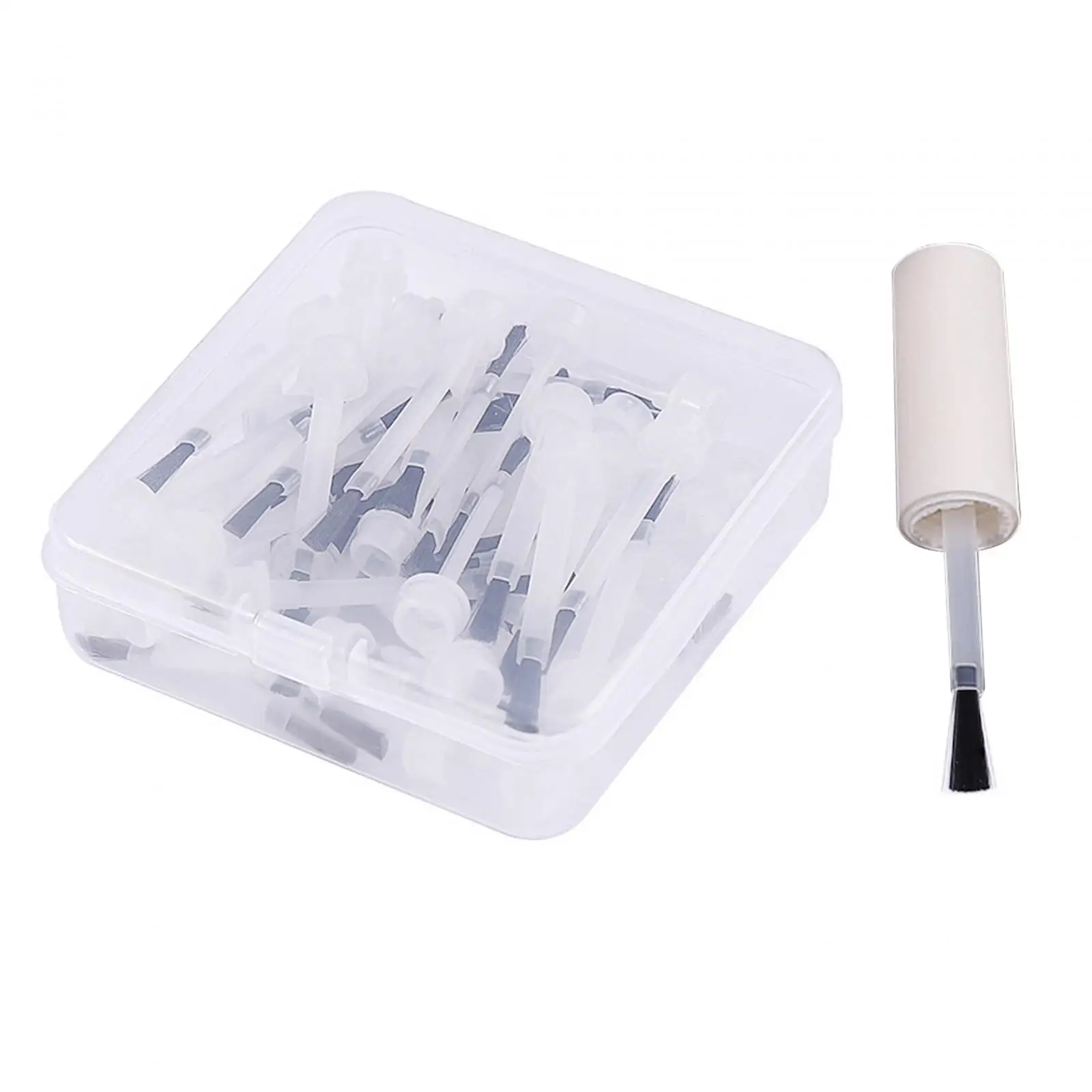 3x50 Uds cepillo de esmalte de uñas práctico para salón hogar polvo de inmersión cepillo líquido