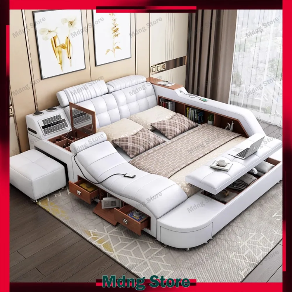 

Waterproof Unique Beds Grounding Organiser Deluxe Double Beds Bedroom Massage Camas De Casal De Luxo Furniture Decoration