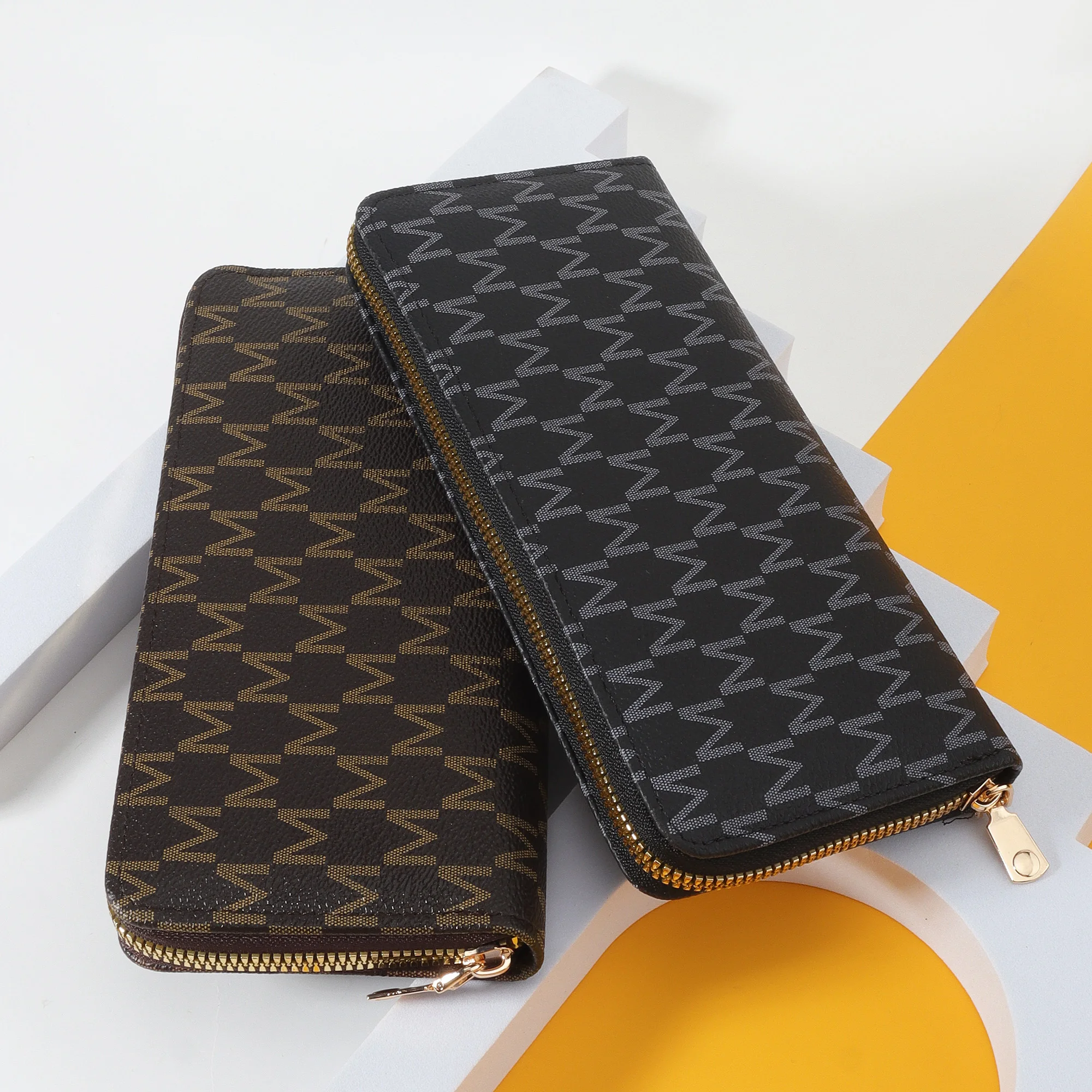 Fashionable retro wallet, women's long wallet, can hold mobile phone multifunctional storage bag, long card bag, women's handbag