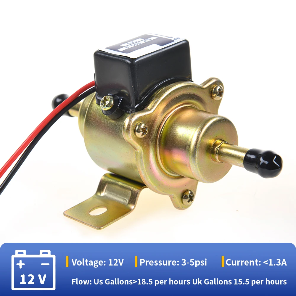 Pompa Bahan Bakar Listrik Gas/Diesel Universal 12V Seri EP500 ( 035000 -0460) untuk Pipa Oli & Sistem Diesel Mobil Sepeda Motor
