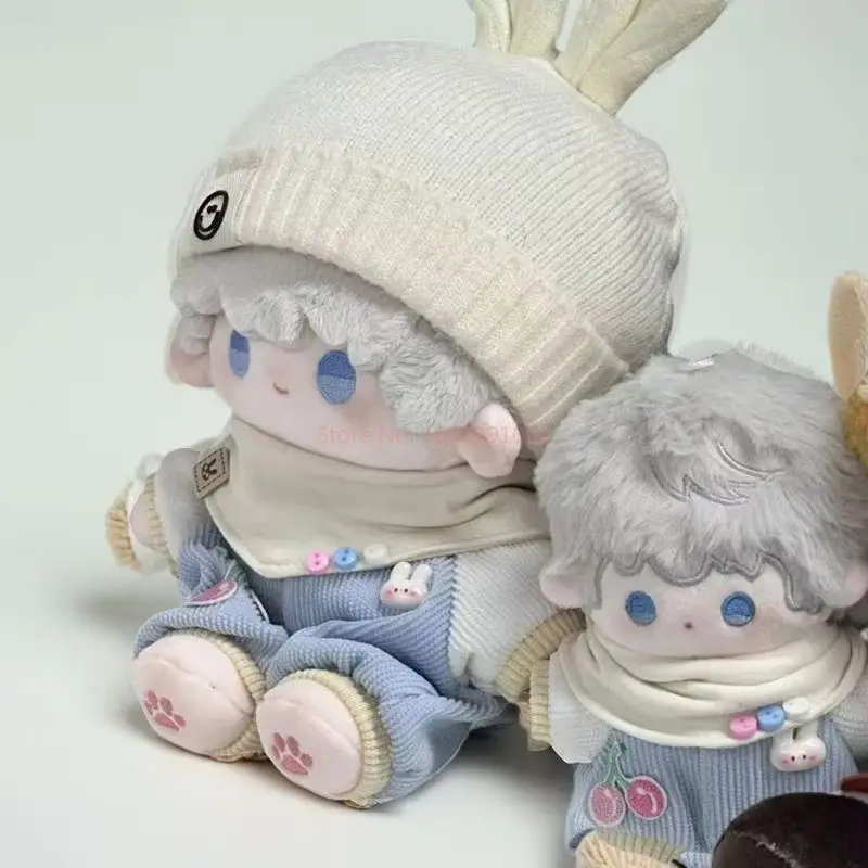 Vêtements d'escalade série lapin lait cerise, taille 10cm 20cm, sans attribut, poupée en coton, vêtements pour bébé, combinaison Kawai modifiée pour