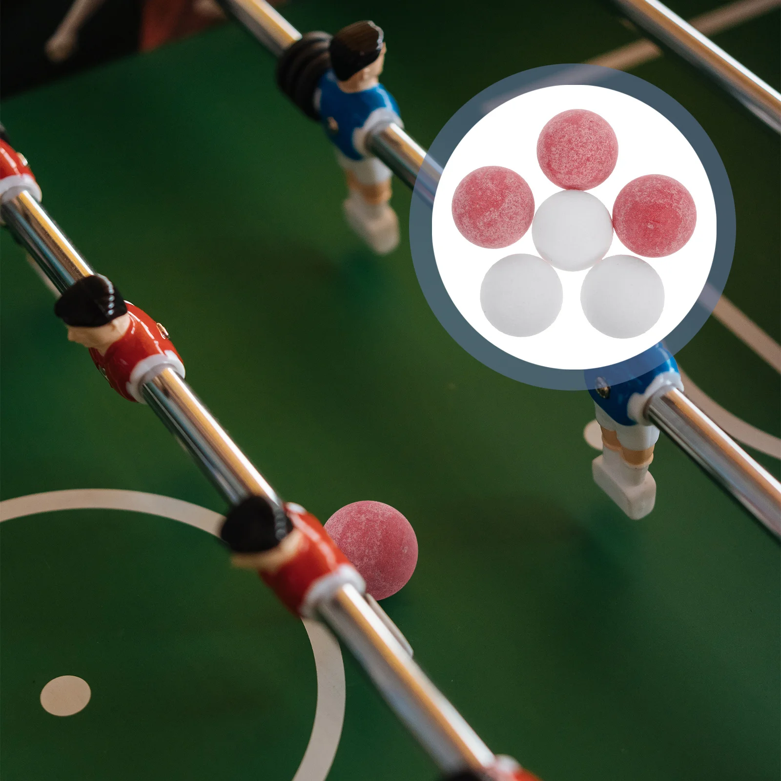 

6pcs Foosball Balls 36Mm Matte Finish Replacement For Table Soccer Mini Tabletop Football Accessories Official Soccer Balls