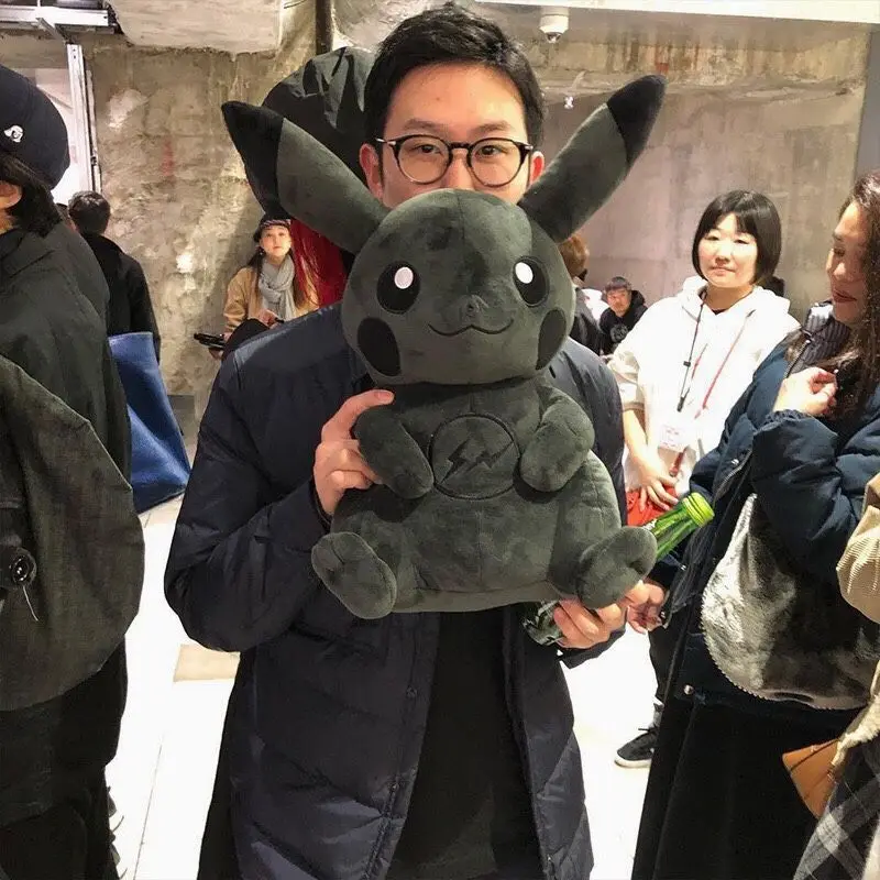 30 سنتيمتر البوكيمون X جزء أنيمي شخصية الظلام بيكاتشو دمية Kawaii البوب دمية الأسود بيكاتشو وسادة هدية عيد ميلاد الإناث