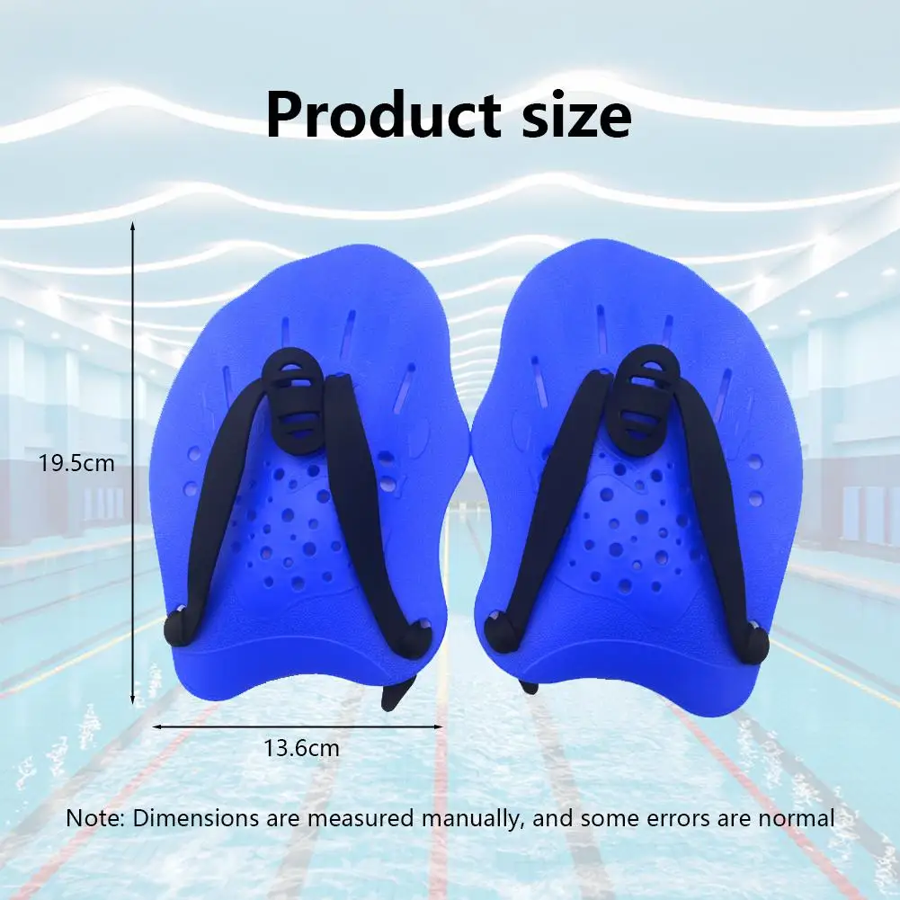 1 Pair Swim Paddles Hand With Adjustable Strap Multi-color Swimming Training Equipment For Women Men Children Drop Shipping