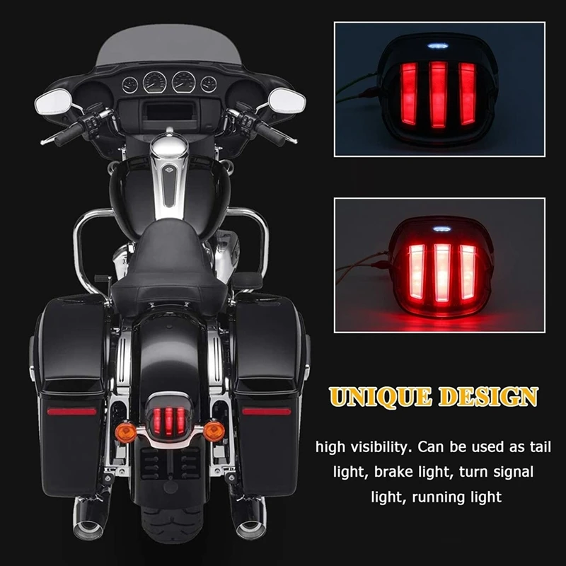 

1 Piece Motorcycle LED Tail Light Red Light Signal Light Eagle Claw Tail Light Replacement Parts For 1999-Later Dyna