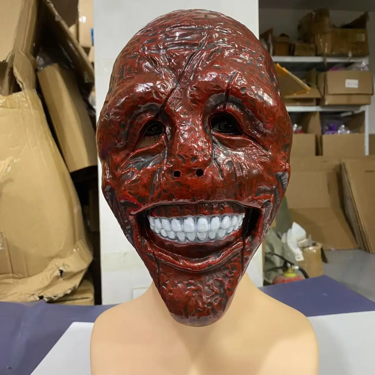 Halloween Masker Enge Zombie Ghost Gezicht Head Cover voor Escape Room, Rollenspel, Party Cosplay Horror Prop