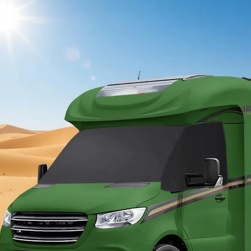 

1 шт. Термозащитный черный солнцезащитный экран-накидка на лобовое стекло для автодома Vauxhall Vivaro, черные солнцезащитные шторки-накидки