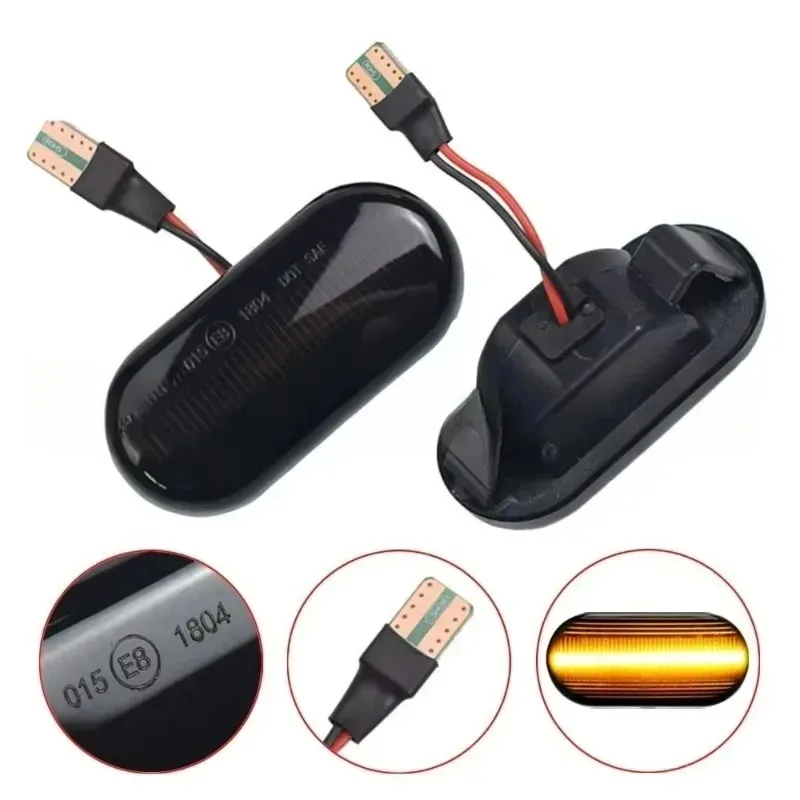

New Car Side Marker Light LED Turn Signal Light Tiida for 2 PCS C11 Note E11 NE11 Micra K12 NP300 Navara D40