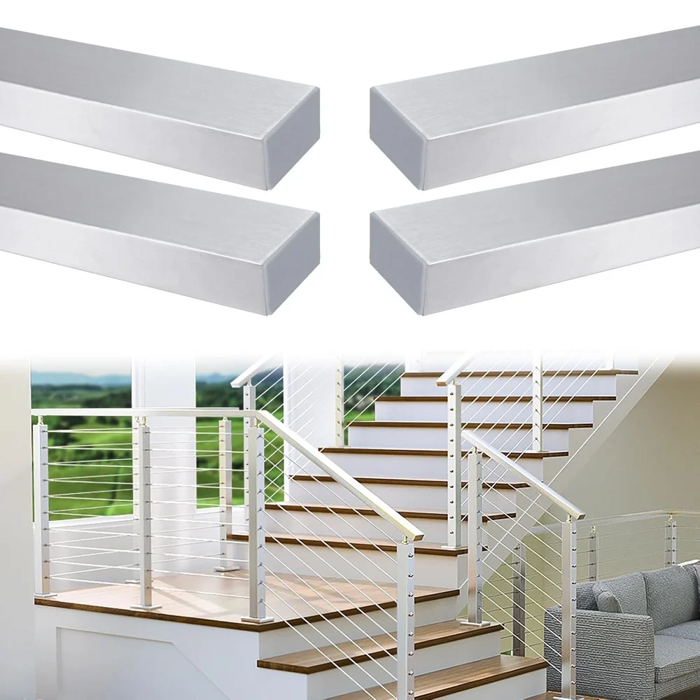 4 упаковки, перила из нержавеющей стали, матовая прямоугольная верхняя направляющая, кабельные перила, система внутренней и наружной палубы, лестница HT10 SL4