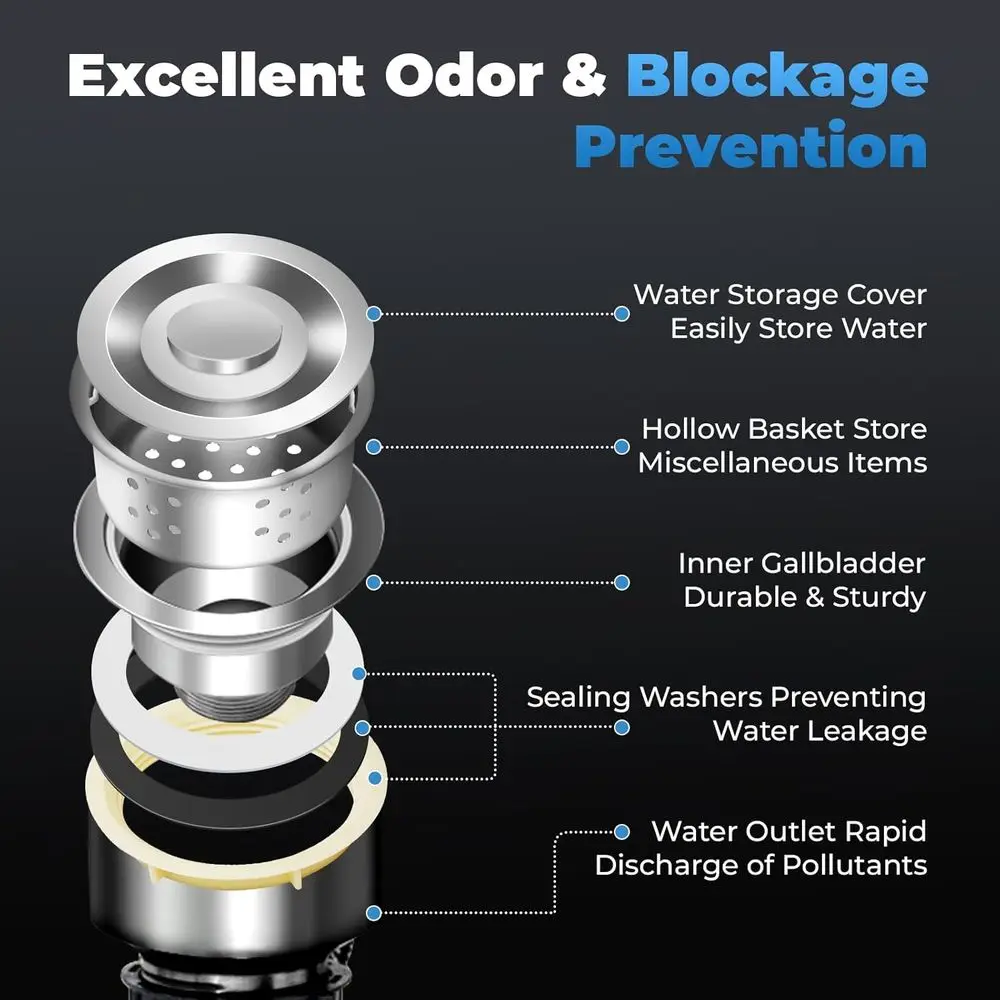 Free-Standing Stainless Steel Double Bowl Utility Sink with Hot/Cold Faucet and Storage Shelves for Commercial Use