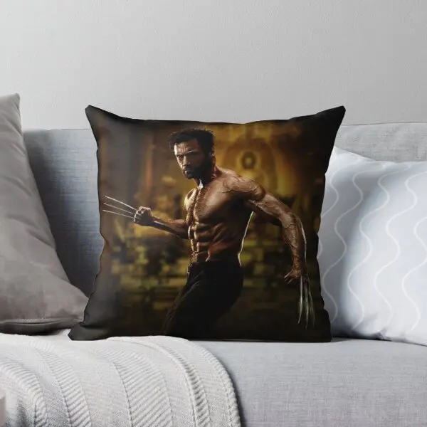 Hugh Jackman  Printing Throw Pillow Cover Square Hotel Comfort Wedding Fashion Home Waist Case Pillows not include One Side