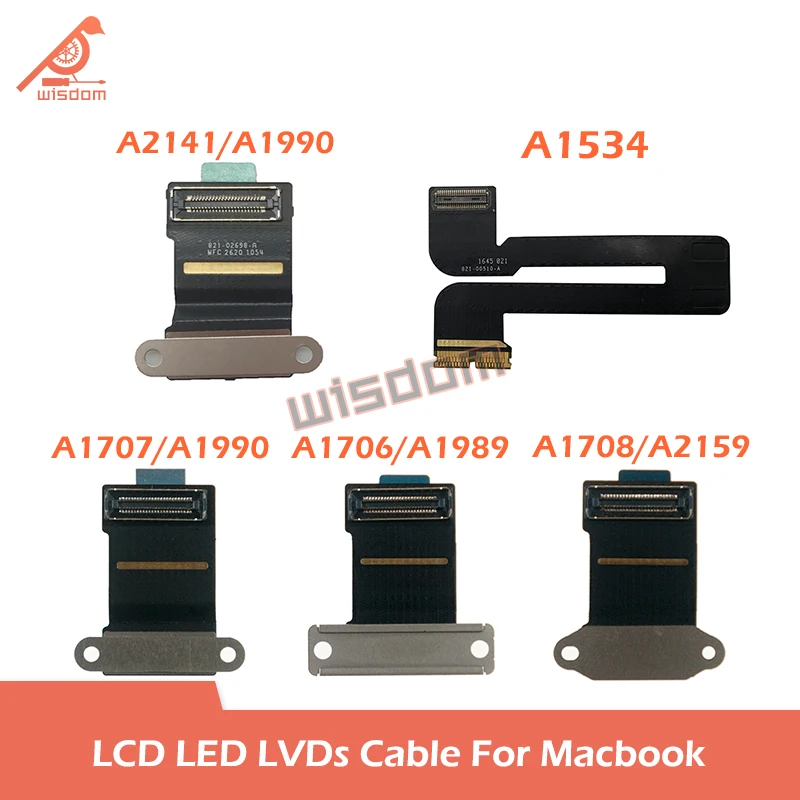 

Laptop LED LVDs LCD Cable For Macbook Air Pro Retina A1534 A1706 A1707 A1708 A1989 A1990 A2159 A2141 A2337 A2338 A2442 A2485