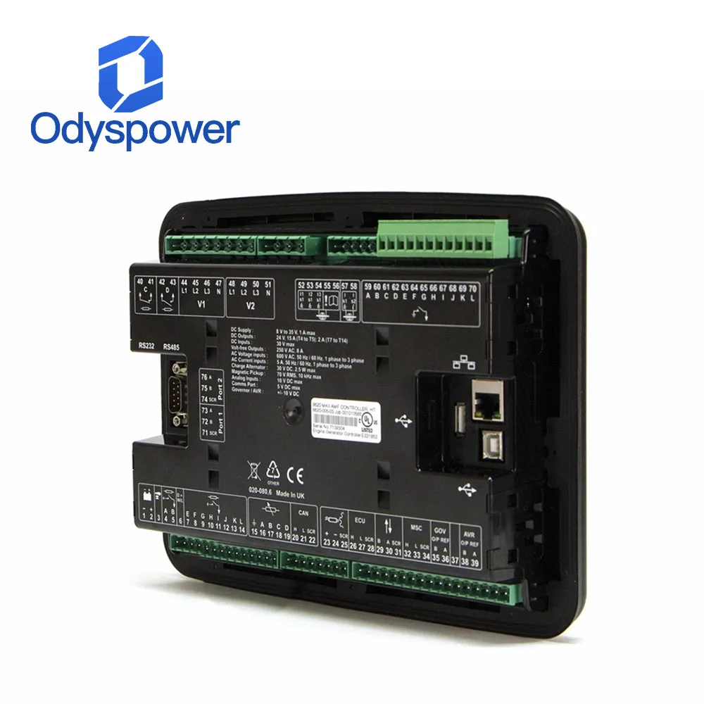 

Controller DSE8620 MKII Deep Sea Synchronising Auto Mains (Utility) Failure Load Share Control Module Made in UK DSE8620MKII