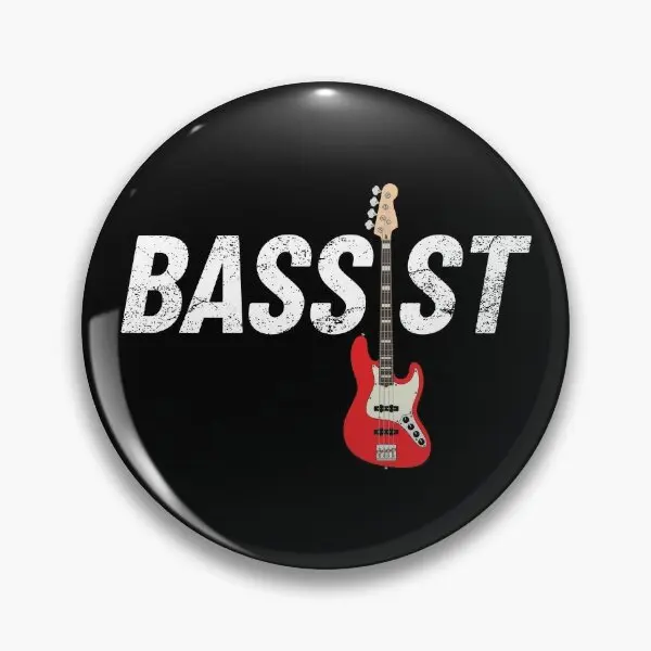 Bassist J Style Bass Guitar  Soft Button Pin Lover Jewelry Metal Gift Badge Collar Women Lapel Pin Hat Brooch Clothes Cute Funny