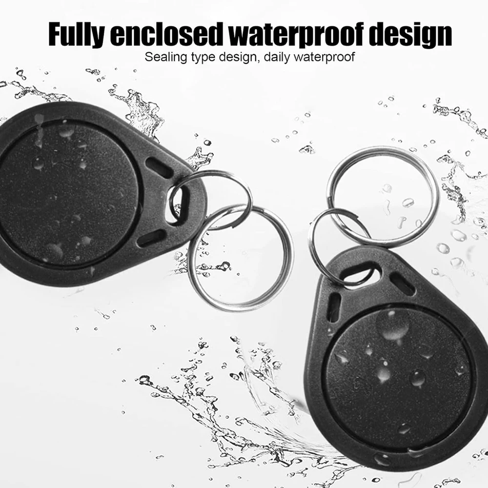 Rf hf 13.56mhz preto uid keyfob para clone reescrever mifare 1k s50 e fm1108 controle de acesso/fechadura de armário etiquetas de cartões chave