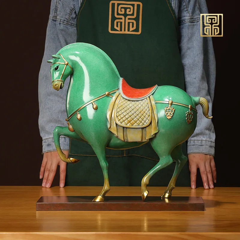 All-copper horse ornament artwork living room office success