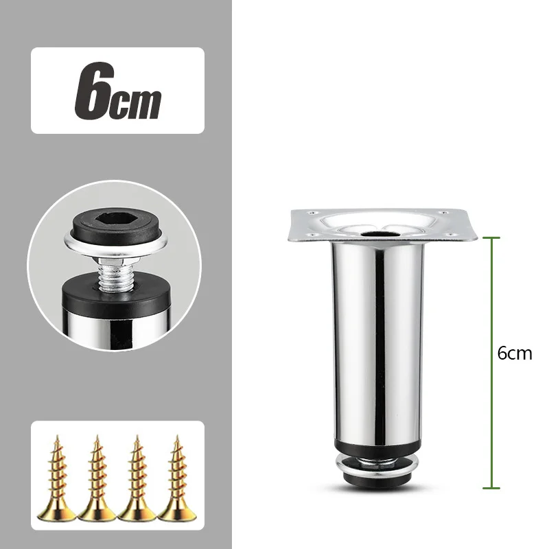 4Pcs/set Adjustable Furniture Support Legs Metal Telescopic Feet for Sofa Bed Desk Cabinet TV Stand Anti-Slip Replacement Legs