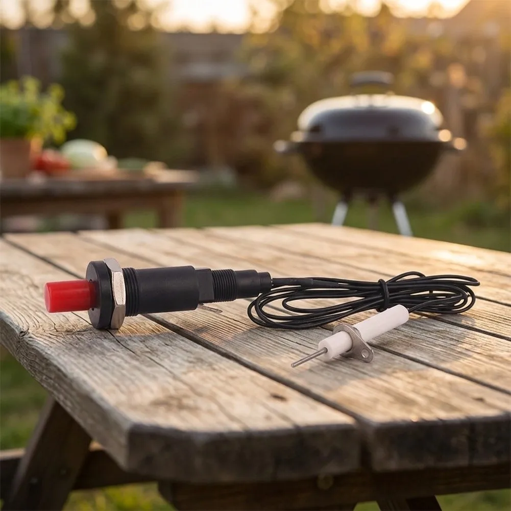 Igniter For Kit for Gas Grill Stove Oven Heater - For Piezo Push Button Spark Generator 1m Housing Threaded Parts