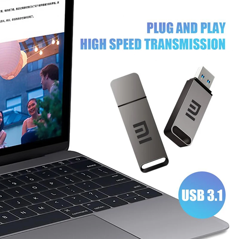 Xiaomi Original 2TB USB3.1 Flash Drive High Speed Pen Drive 1TB Metal Waterproof Large Capacity Phone Storage Device Usb Memoria