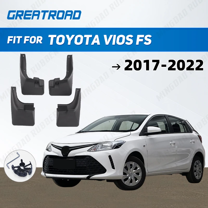 

For Toyota Vios FS 2017-2022 2018 2019 2020 2021 Fender Mudflaps Splash Guards Mudguards Mud Flaps car Access