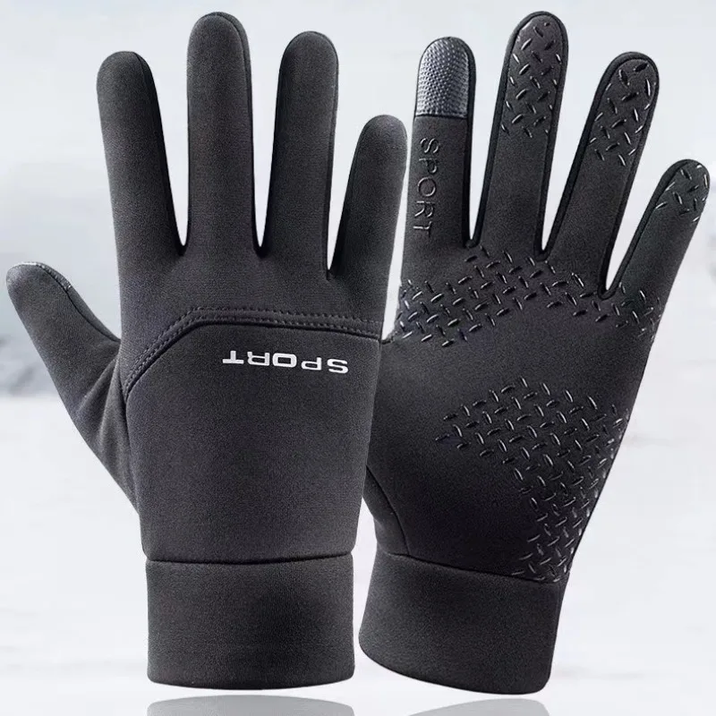 Winter Outdoor Sports Running Glove Warm Touch Screen Gym Fitness Full Finger Gloves For Men Women Knitted Magic Gloves