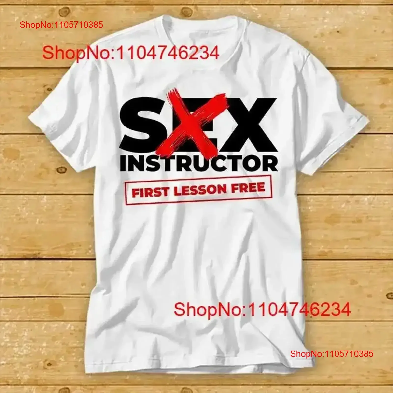 Sex Instructor First Lesson Free Best Seller T Shirt 1993 vintage Washed Breathable Versatile Casual streetwear fashion