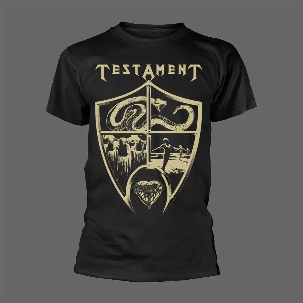 

Testament Grey Logo Peripheral Pattern Printing Summer Luxury Brand Cotton Men's and Women's T-Shirts Short Sleeves