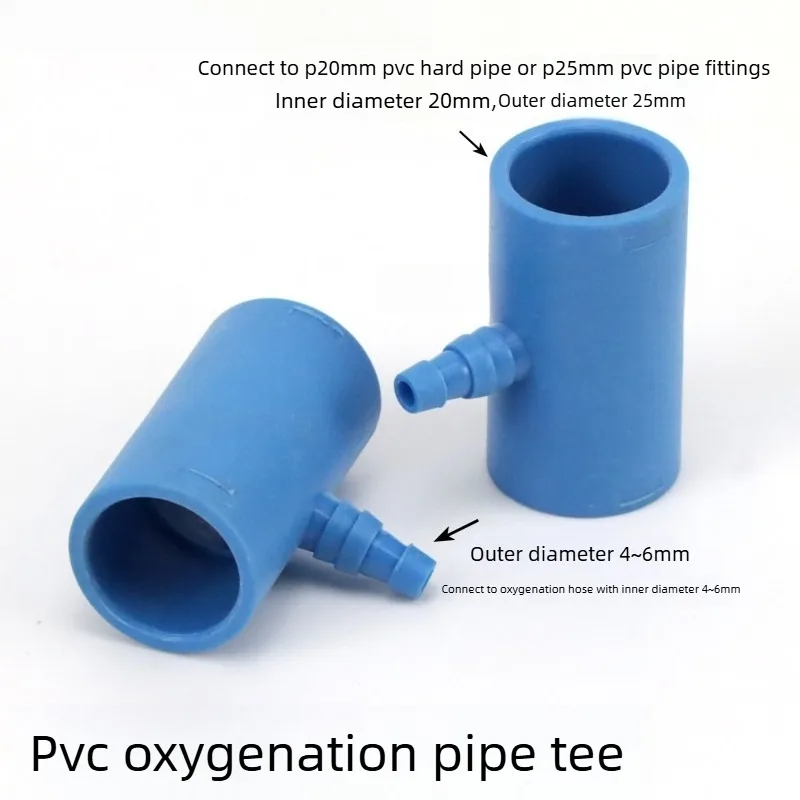 

Water Pump Aerator Connector Pipe Oxygenation Tee PVC Air Inlet Outlet Tee Seafood Tank Oxygen Connector Aeration Connector
