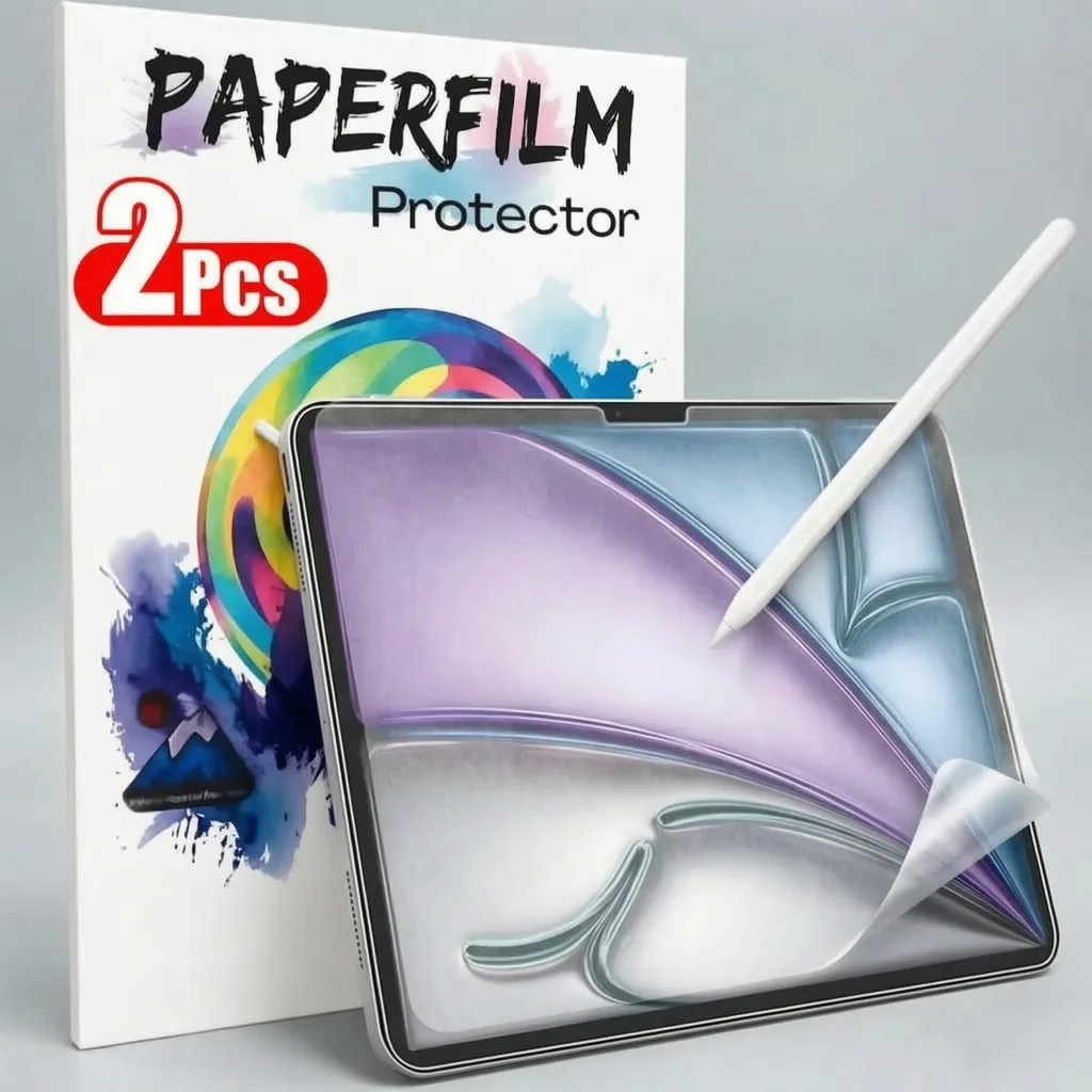 

2PCS Writing Painting Paper Film For IPad Pro M4 M5 11 13inch IPad Air 1 2 3 4 5 M2 M3 M4 Soft Screen Protector Not Glass