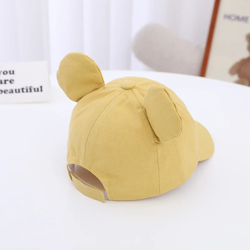 Fashion Baseball Cap New Spring Autumn Baby Boys Girls Big Ear Cap Children Cute Infant Solid Hat For 1-4Y