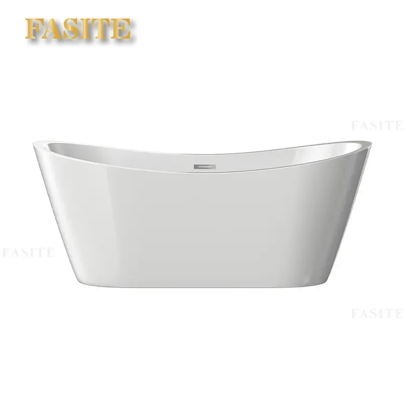 For Small Apartment Family Spa B&B Hotel Thickened Acrylic Freestanding Bathtub Adult Integrated Soaking Tub