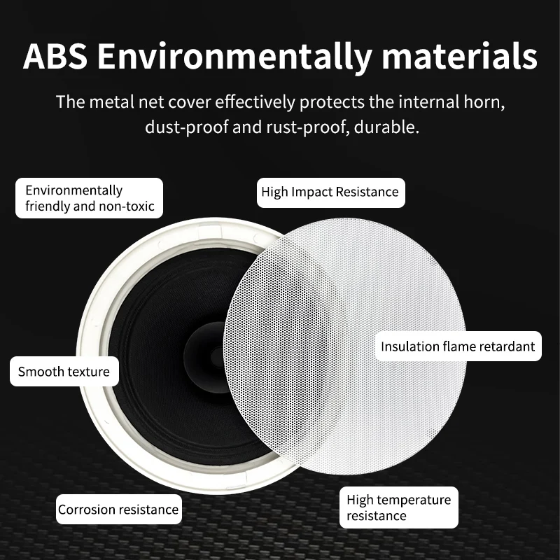 6 Inch 8ohm Ceiling Speaker Full range stereo sound Passive Speakers home Background Music system For Office Kitchen Living Room