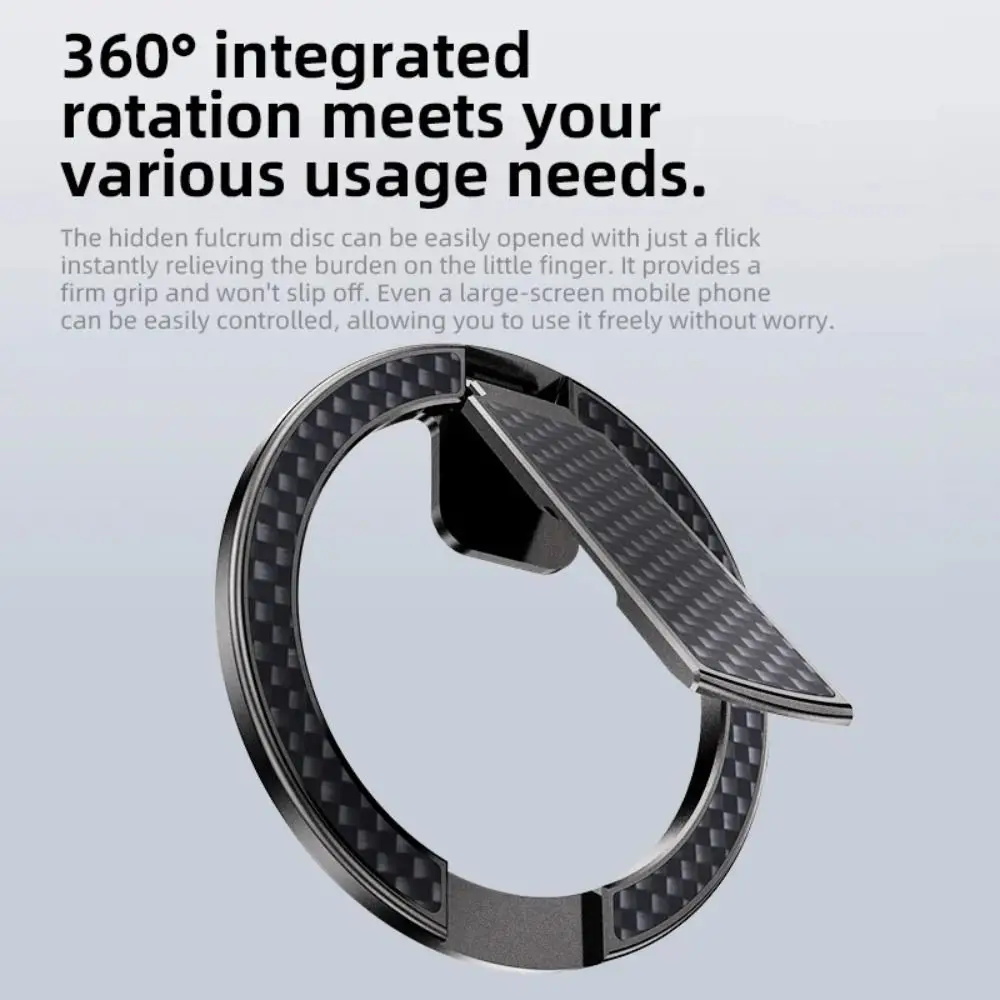 

New Alloy Magnetic Suction Bracket Adjustable Suction Feature Phone Holder Magnetic Design Finger Ring Stand Universal