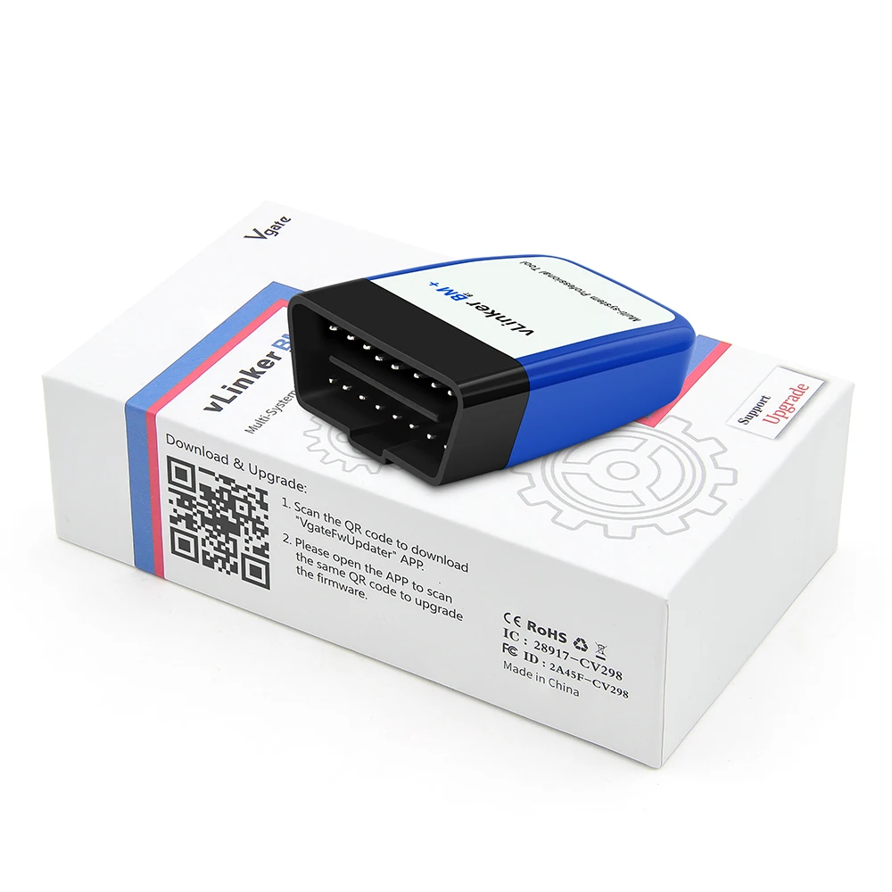 Vgate VLinker BM+ ELM327 BimmerCode BimmerLink Auto Code Reader Diagnostic Tool Car Scanner ELM327 V1.5 OBD2 Bluetooth 4.0/3.0