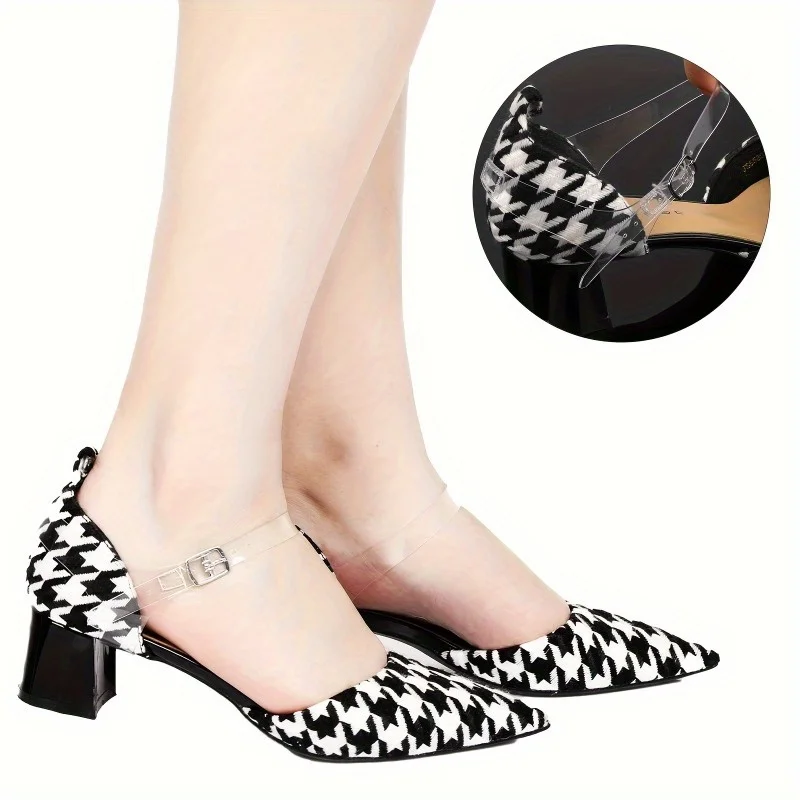 2 Stück abnehmbare Schnürsenkel für High Heels mit Knöchelriemen, um zu verhindern, dass die Schnürsenkel rutschen und für eine gute Passform sorgen – Detail 3