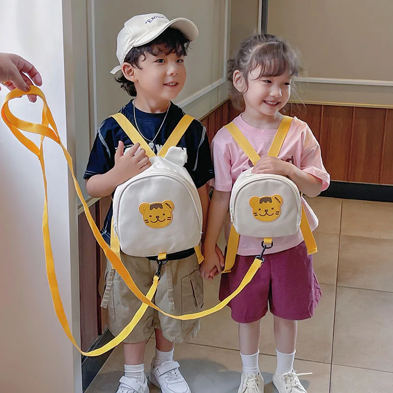 Korean Kids Backpack Round Kawaii Children\\\'s Handbags for Girl Kindergarten Boy Schoolbag Cartoon Bear Bunny Toddler Bag